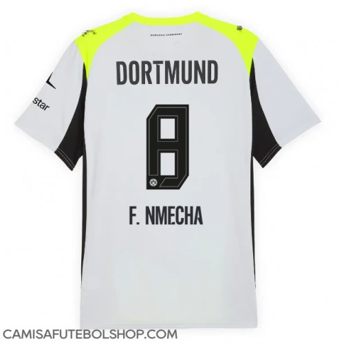 Camisa de time de futebol Borussia Dortmund Felix Nmecha #8 Replicas 2º Equipamento 2025-26 Manga Curta